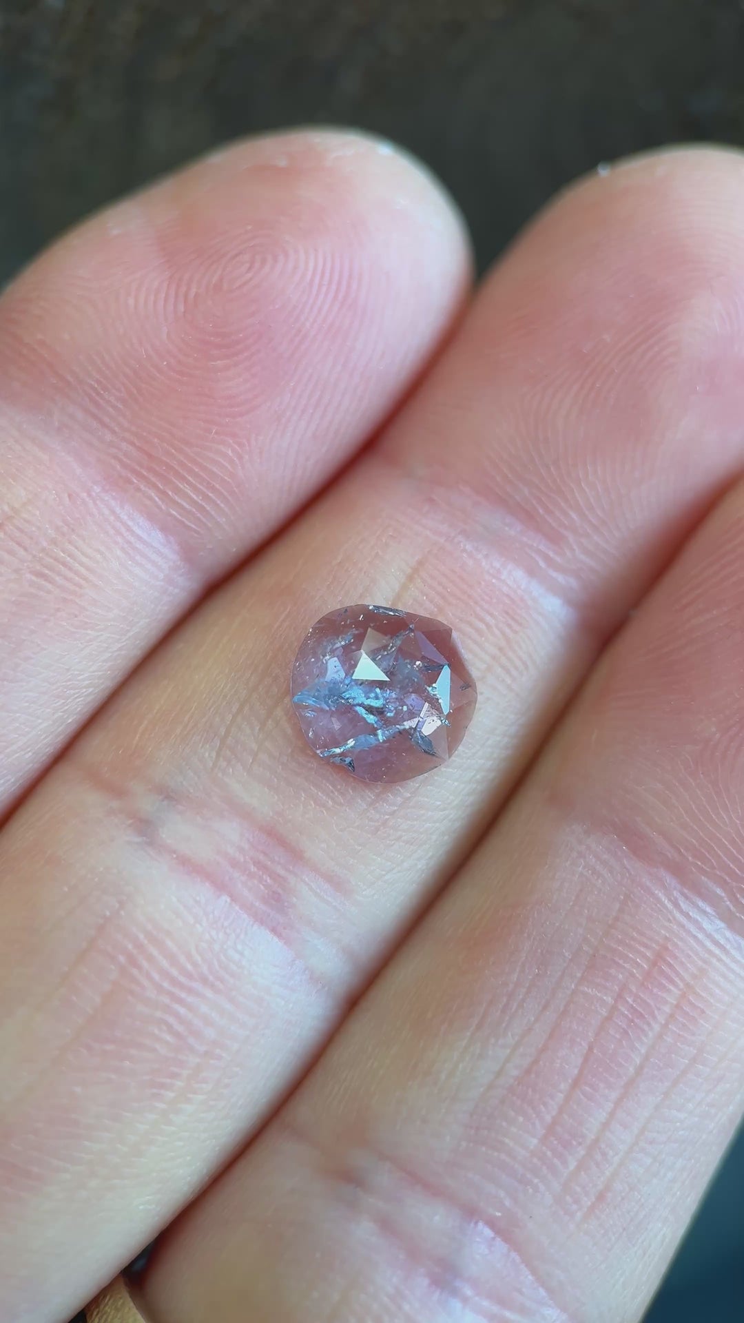 1.55CT Sapphire: Lavender Blue Low Profile Rose Cut