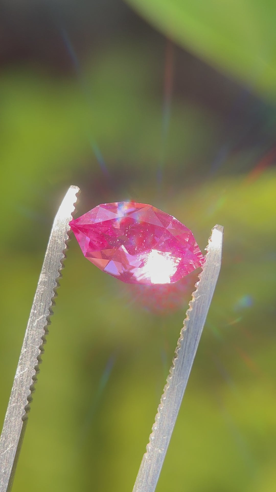 2.01CT Sapphire: Vivid Purple Pink Precision Custom Marquise Mixed Brilliant Cut