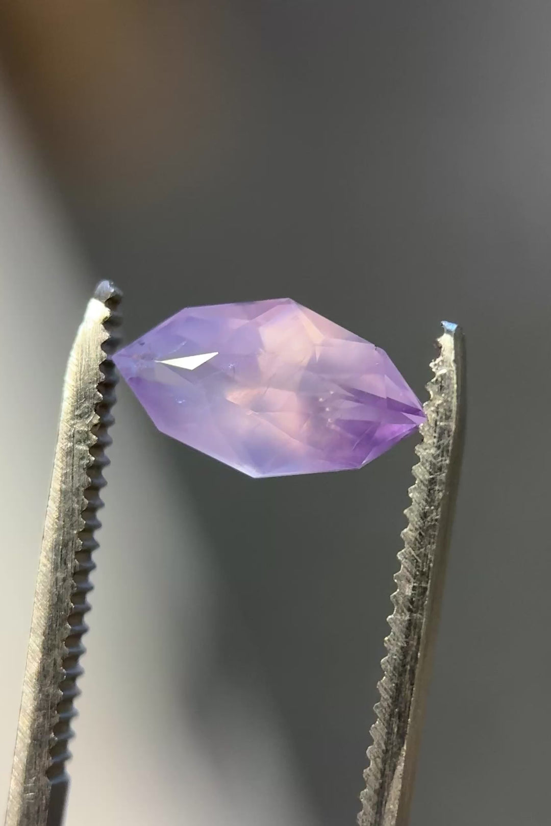 3.38CT Sapphire: Opalescent Purple Precision Custom Marquise Cut