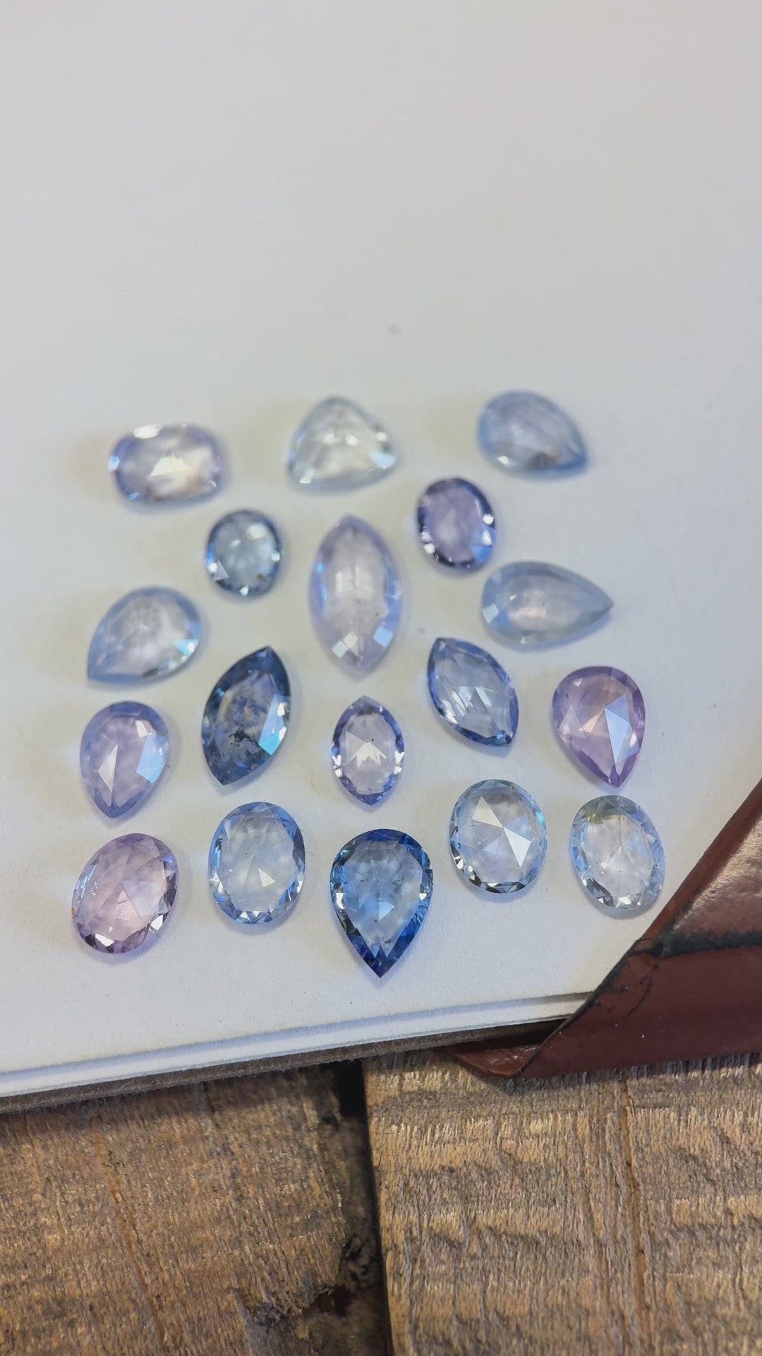 12.48CTW Sapphire Parcel: Fancy Lavender Violet Silver Periwinkle Cornflower Precision Rose Cut Mixed