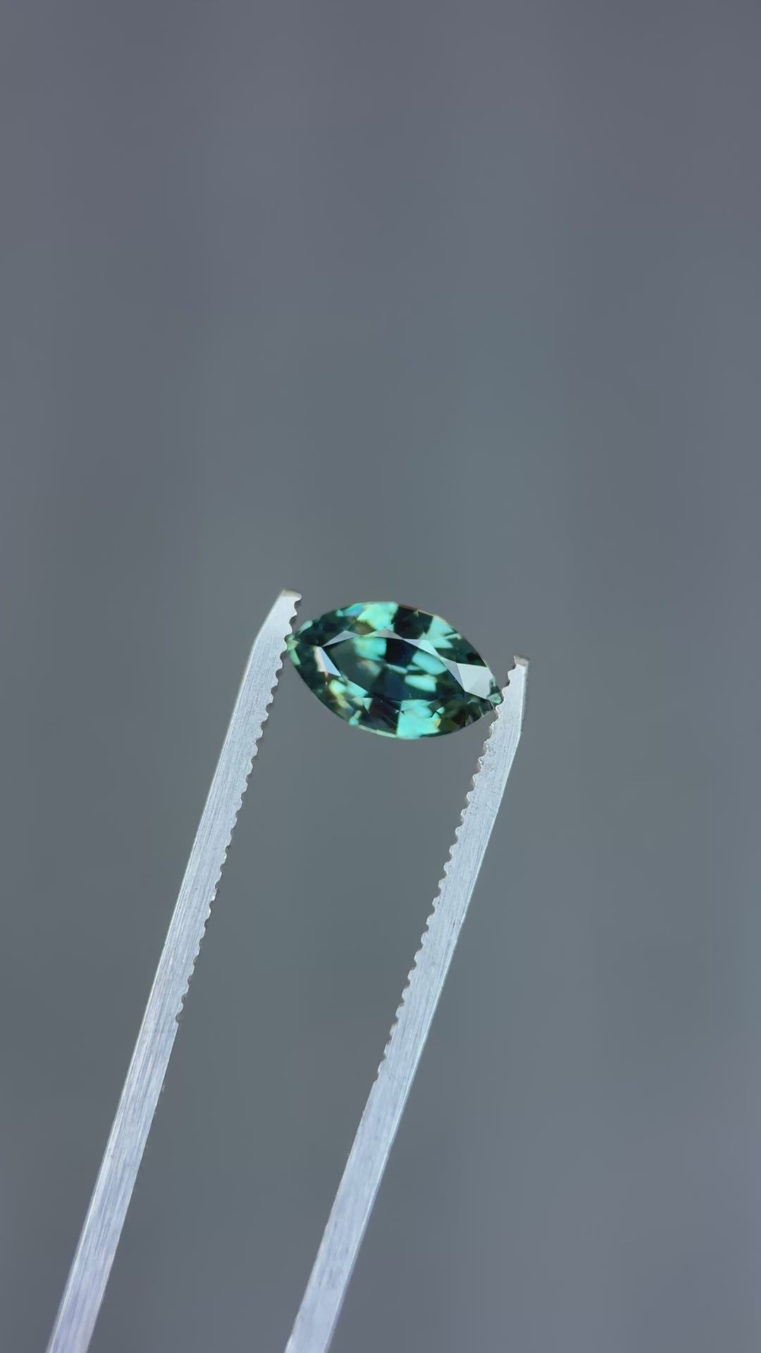 2.46CT Sapphire: Deep Teal Blue Green Marquise Mix Cut