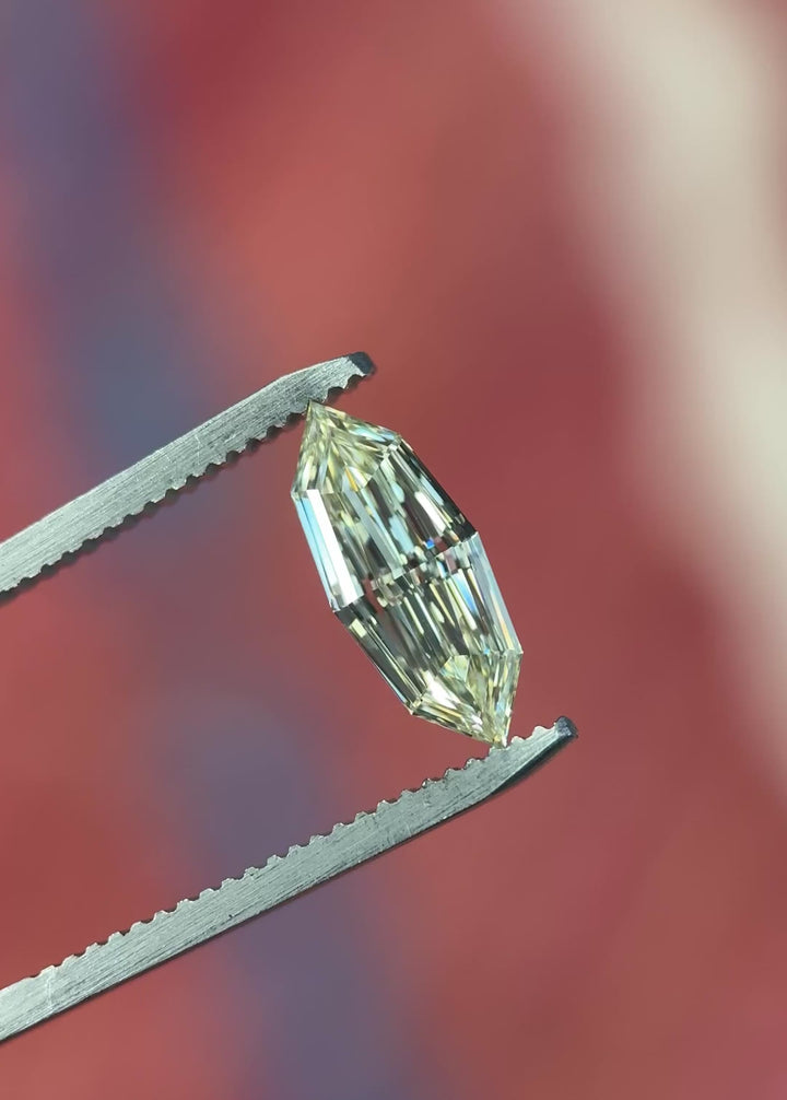 1.53CT Diamond: M Internally Flawless (IF) Antique Style Marquise Step Cut