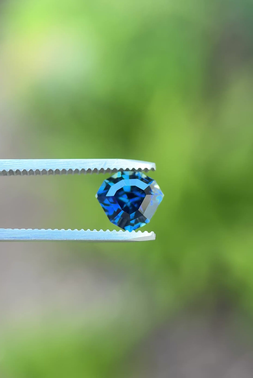3.56CT Sapphire: Vivid Royal Teal Blue Precision Custom Shield Mix Cut