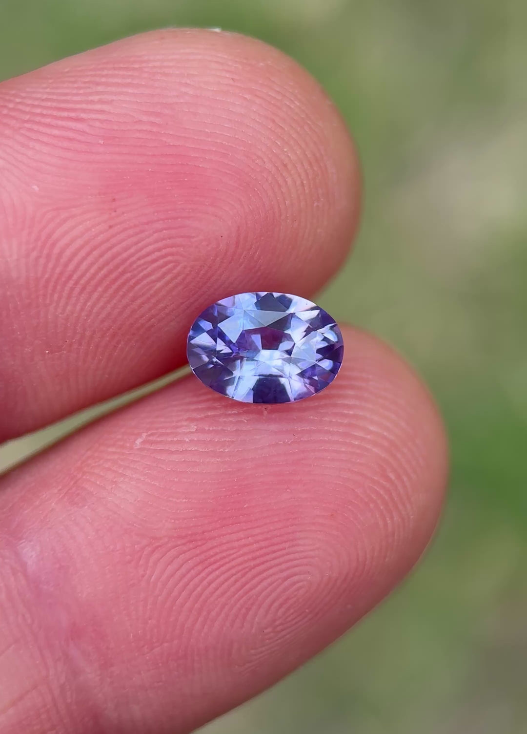 2.03CT Sapphire: Pink Violet Purple Precision Oval Mix Cut