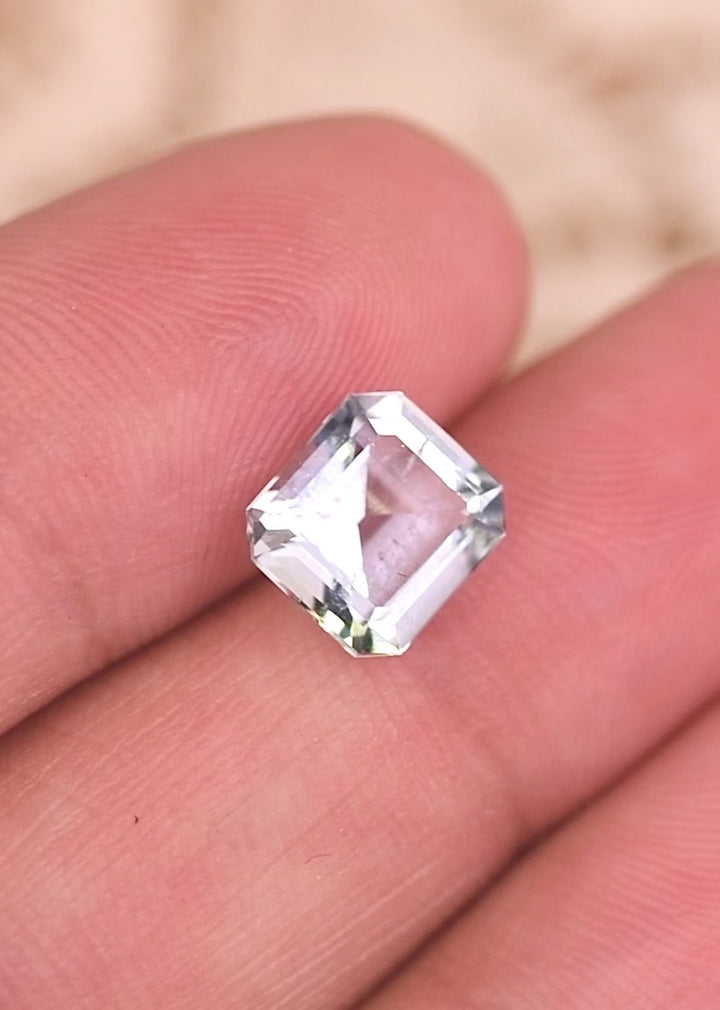 1.90CT Aquamarine: Blue Asscher Cut