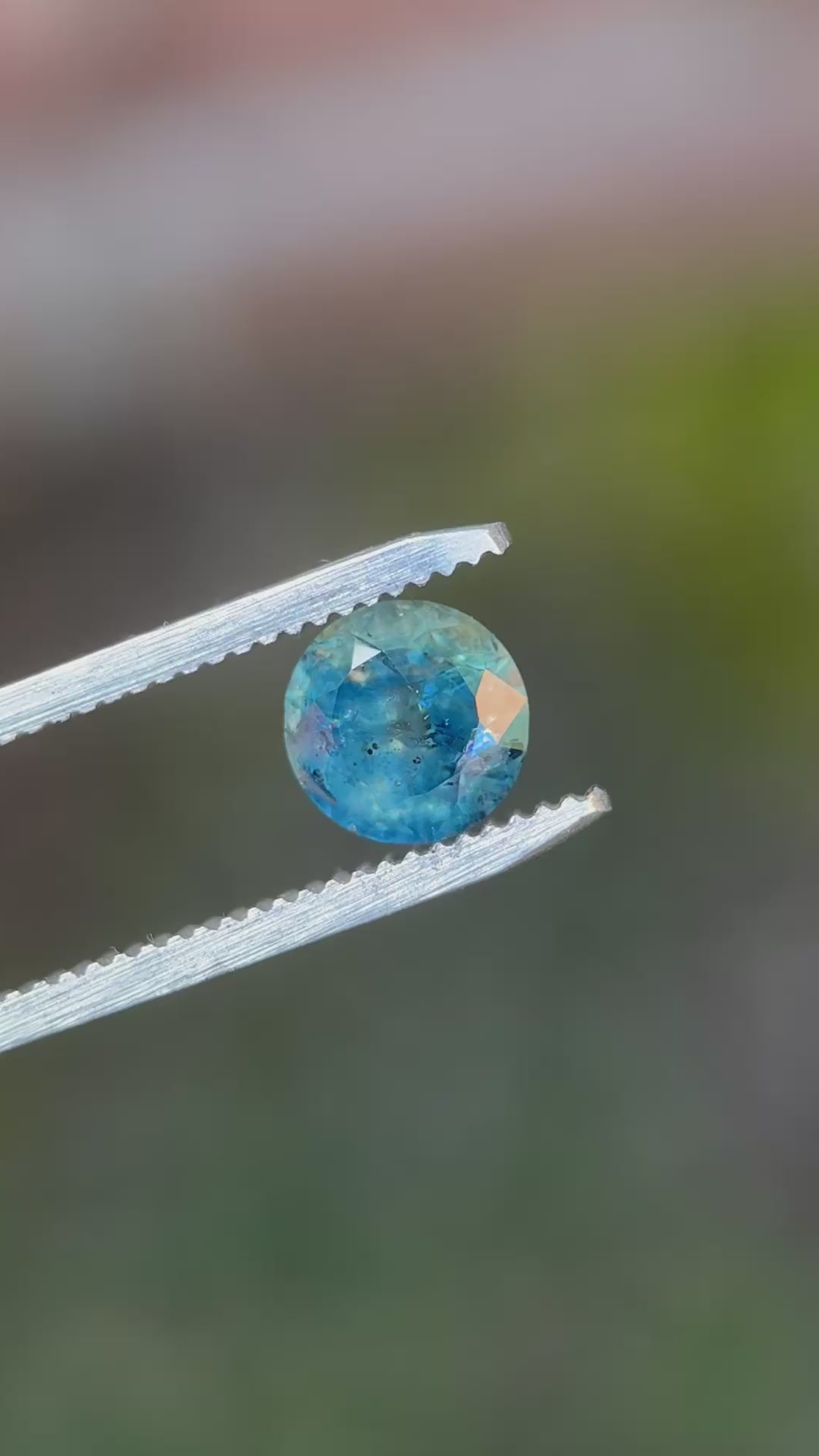 2.23CT Sapphire: Oceanic Teal Greenish Blue Antique Style Custom Old European Cut