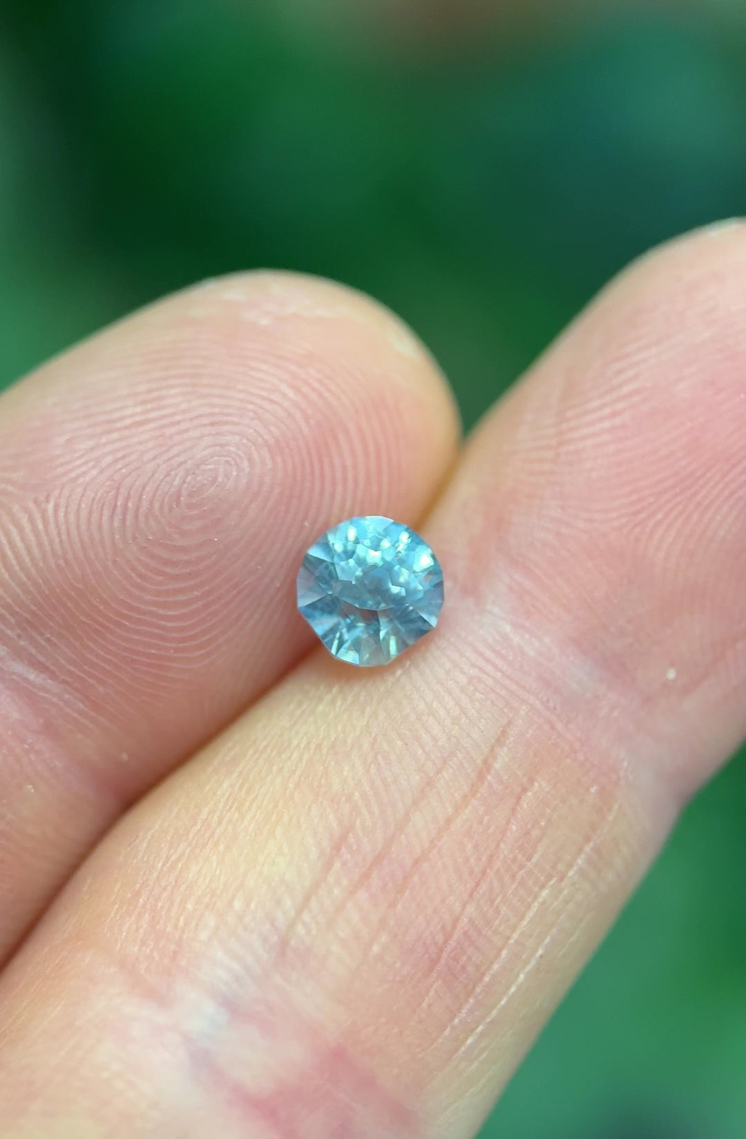 1.40CT Sapphire: Teal Blue Custom Modified Rounded Fan Brilliant Cut