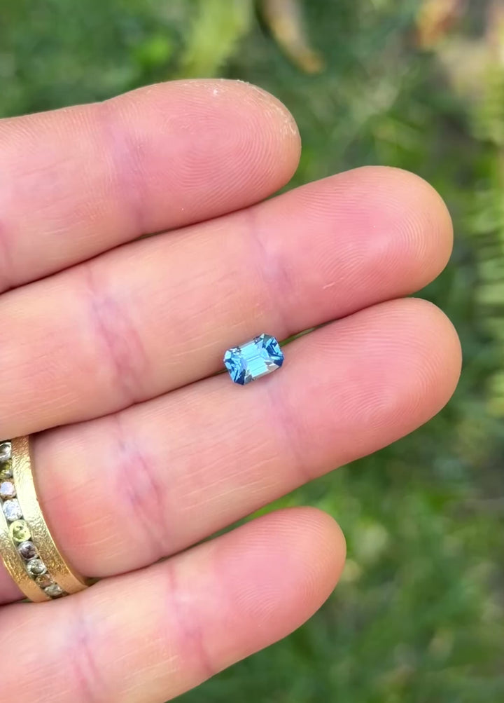 1.69CT Sapphire: Vibrant Sky Blue Precision Emerald Cut