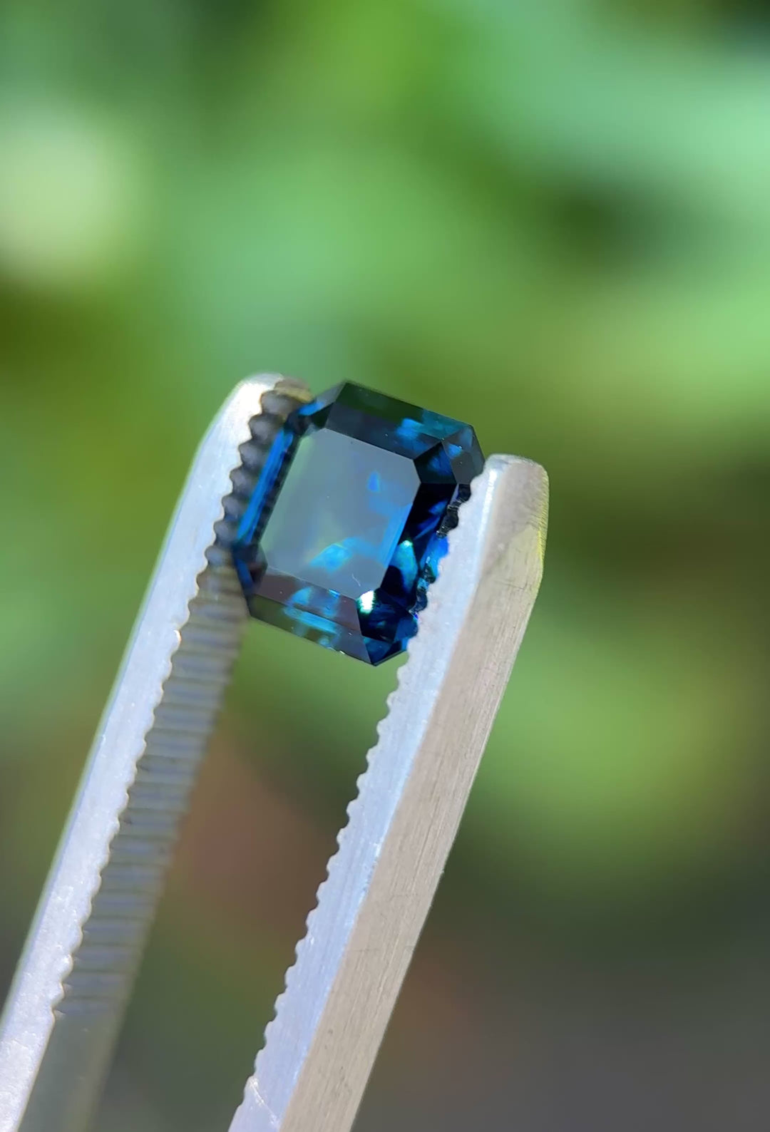 2.54CT Sapphire: Deep Oceanic Vivid Teal Blue Asscher Cut