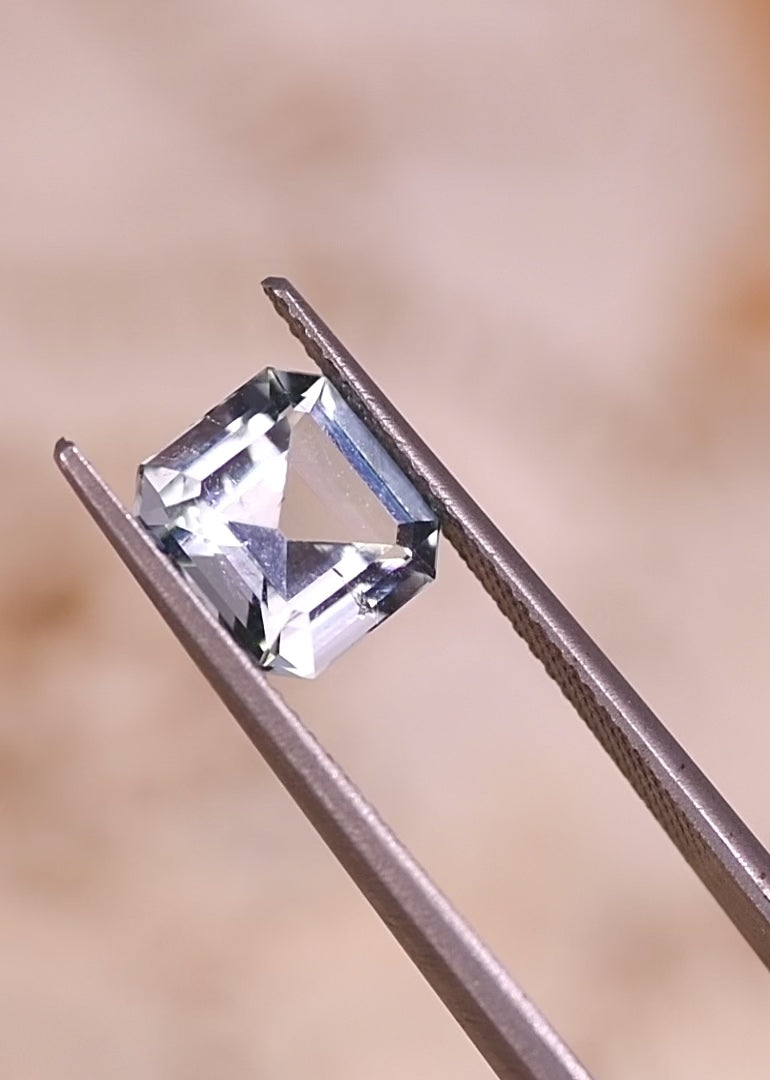 1.90CT Aquamarine: Blue Asscher Cut