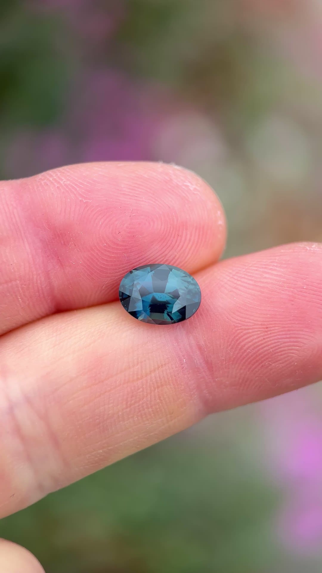 3.02CT Sapphire: Color Change from Teal Blue Green to Purple Blue Precision Oval Mix Cut