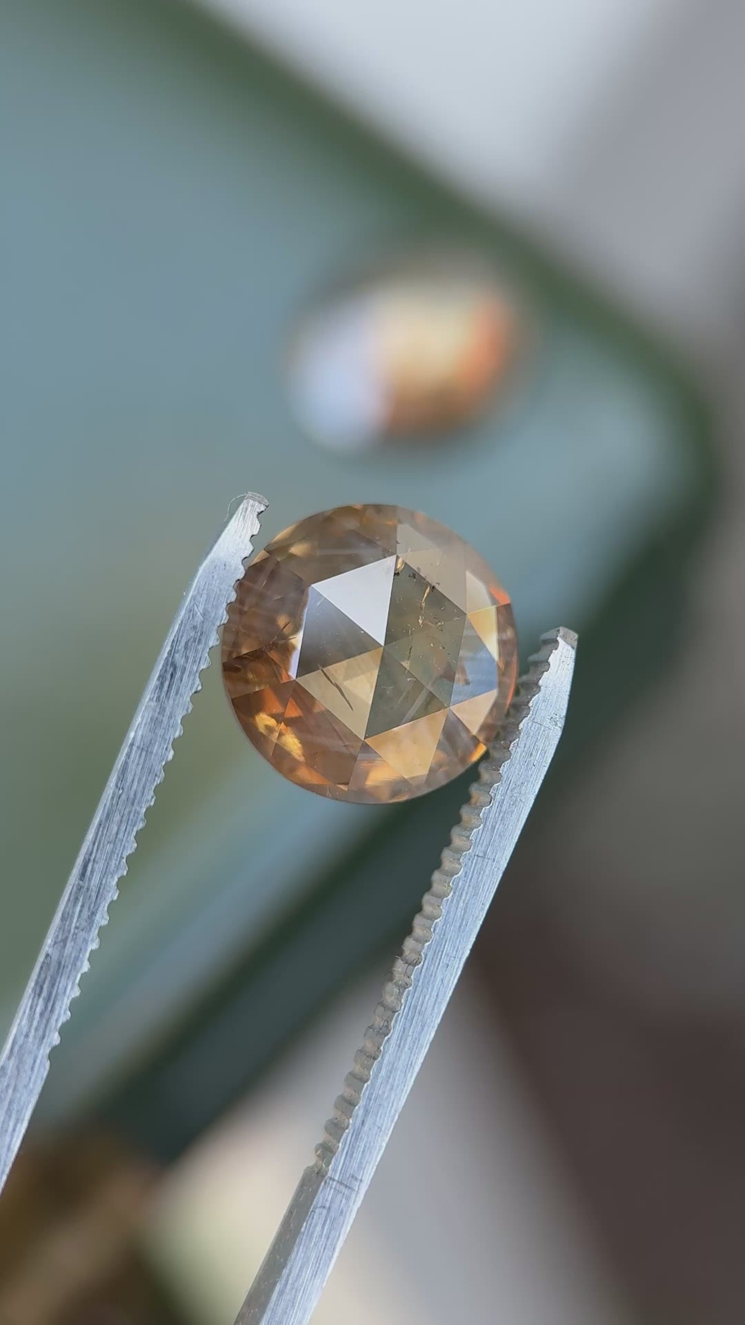6.75CTW Diamond Pair: Tiger Striped Rose Cut