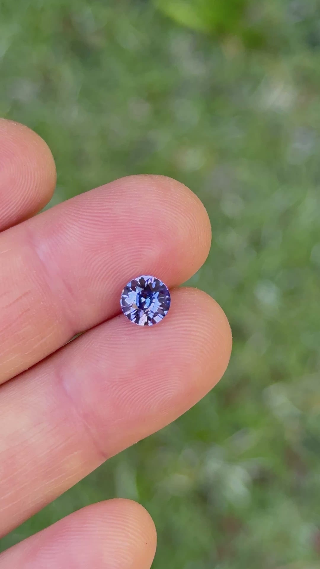 2.02CT Sapphire: Pink Violet Purple Custom Round Brilliant Cut