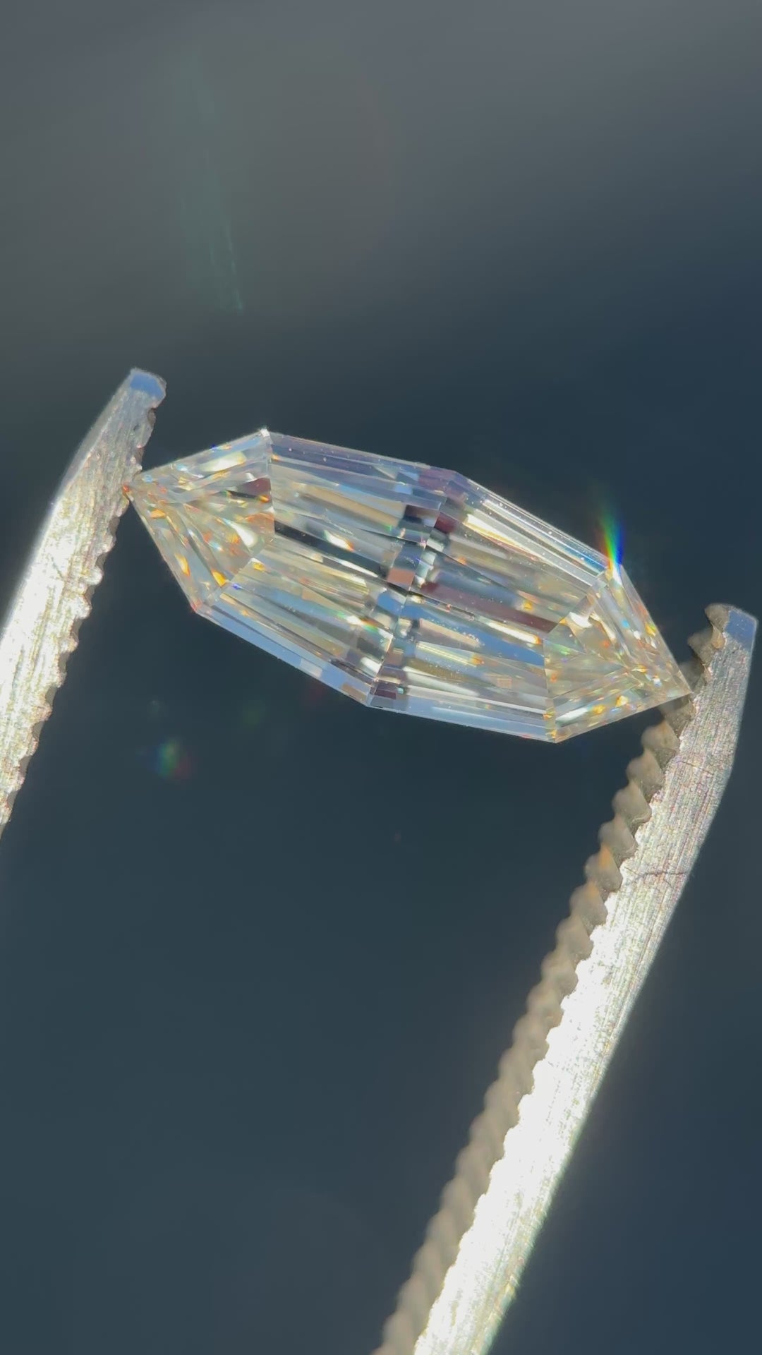 1.53CT Diamond: M Internally Flawless (IF) Antique Style Marquise Step Cut