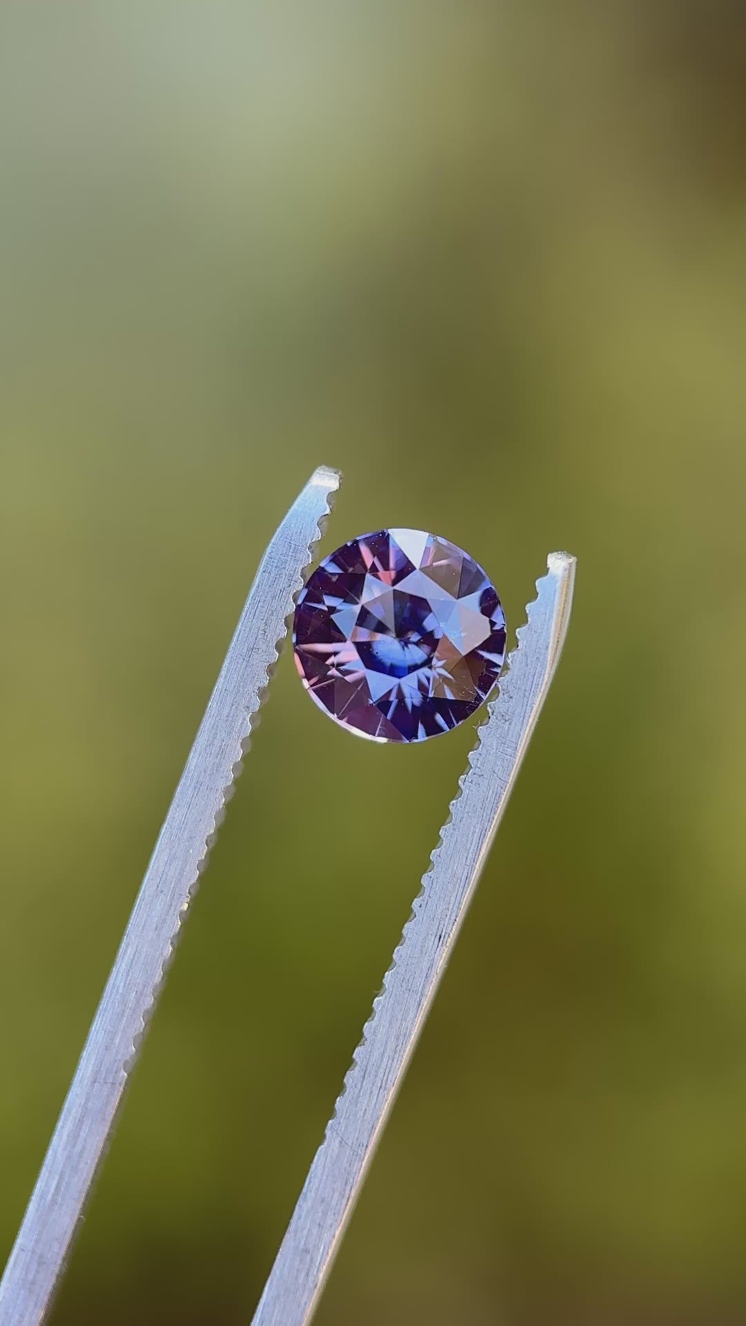 2.02CT Sapphire: Pink Violet Purple Custom Round Brilliant Cut