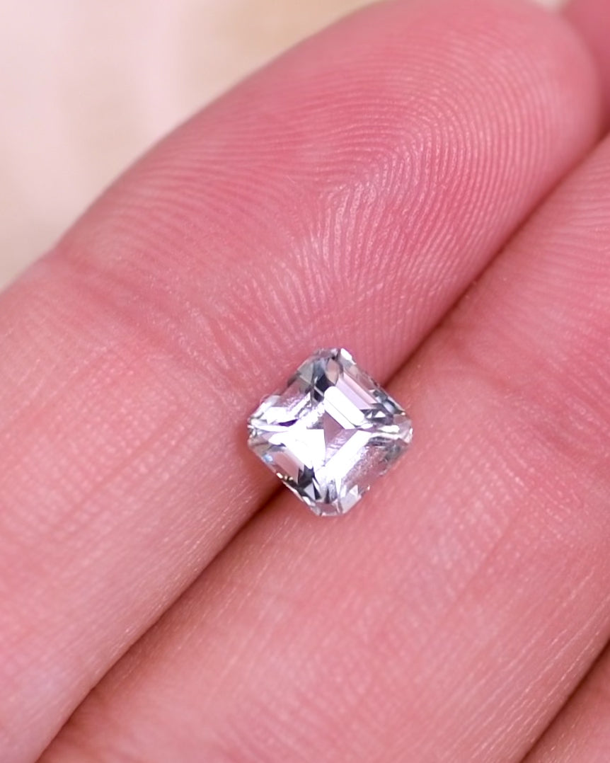 1.07CT Aquamarine: Blue Asscher Cut