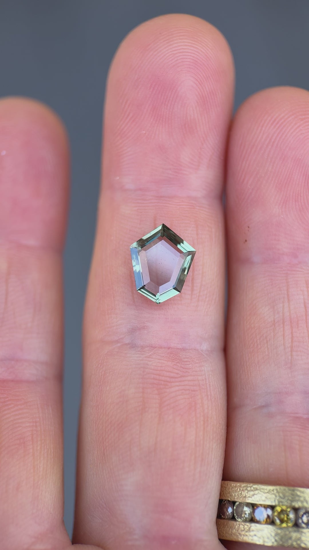 2.50CT Sapphire: Color Change Custom Shield Portrait Cut