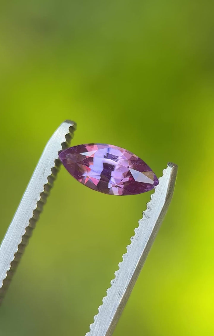 1.42CT Sapphire: Vibrant Grape Violet Purple Precision Marquise Mix Cut