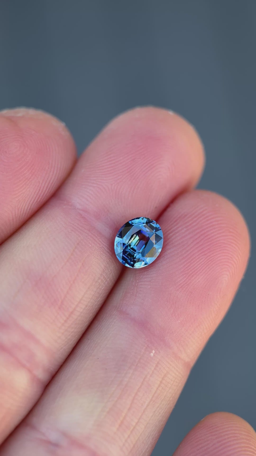 2.05CT Sapphire: Yellow Blue Parti Precision Oval Mixed Cut