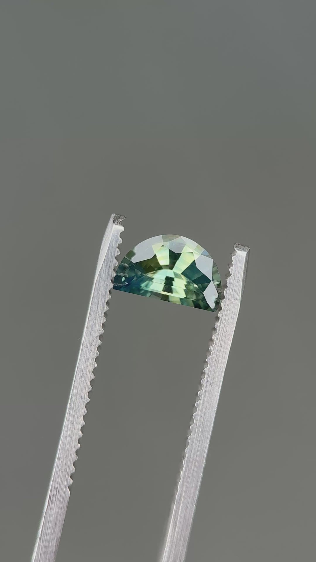1.00CT Sapphire: Green Custom Half Moon