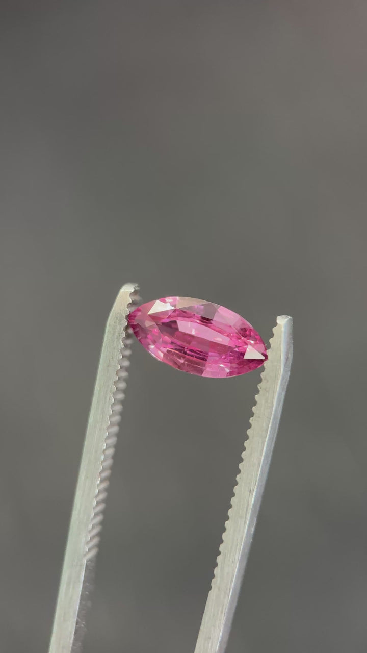 2.00CT Sapphire: Vibrant Sunset Orange Pink Padparadscha Marquise Mixed Cut