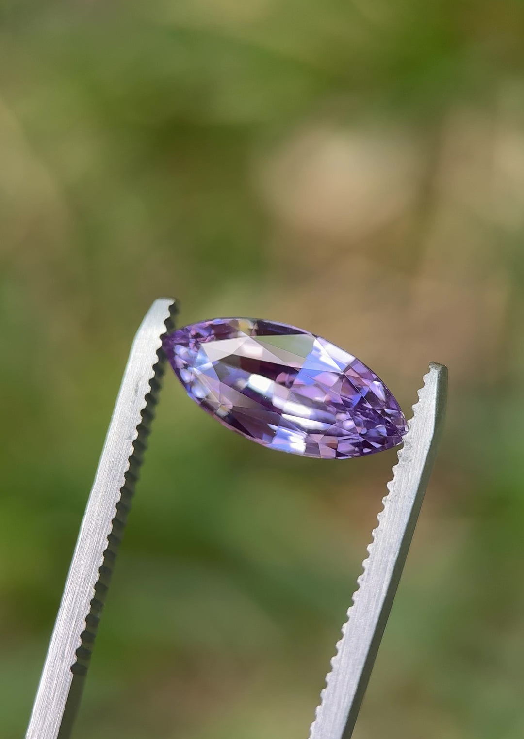 3.08CT Sapphire: Violet Purple Precision Marquise Brilliant Cut