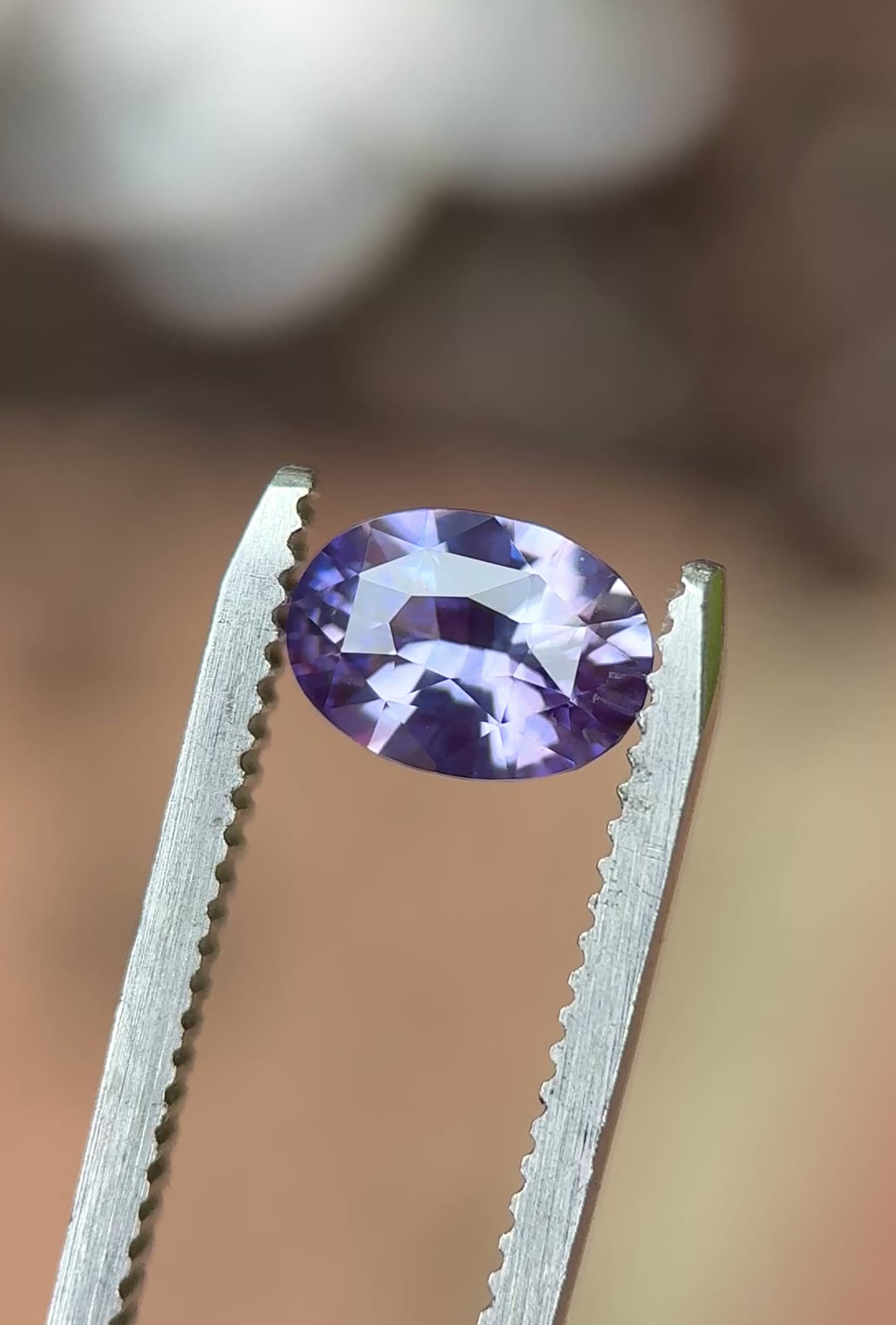 2.03CT Sapphire: Pink Violet Purple Precision Oval Mix Cut