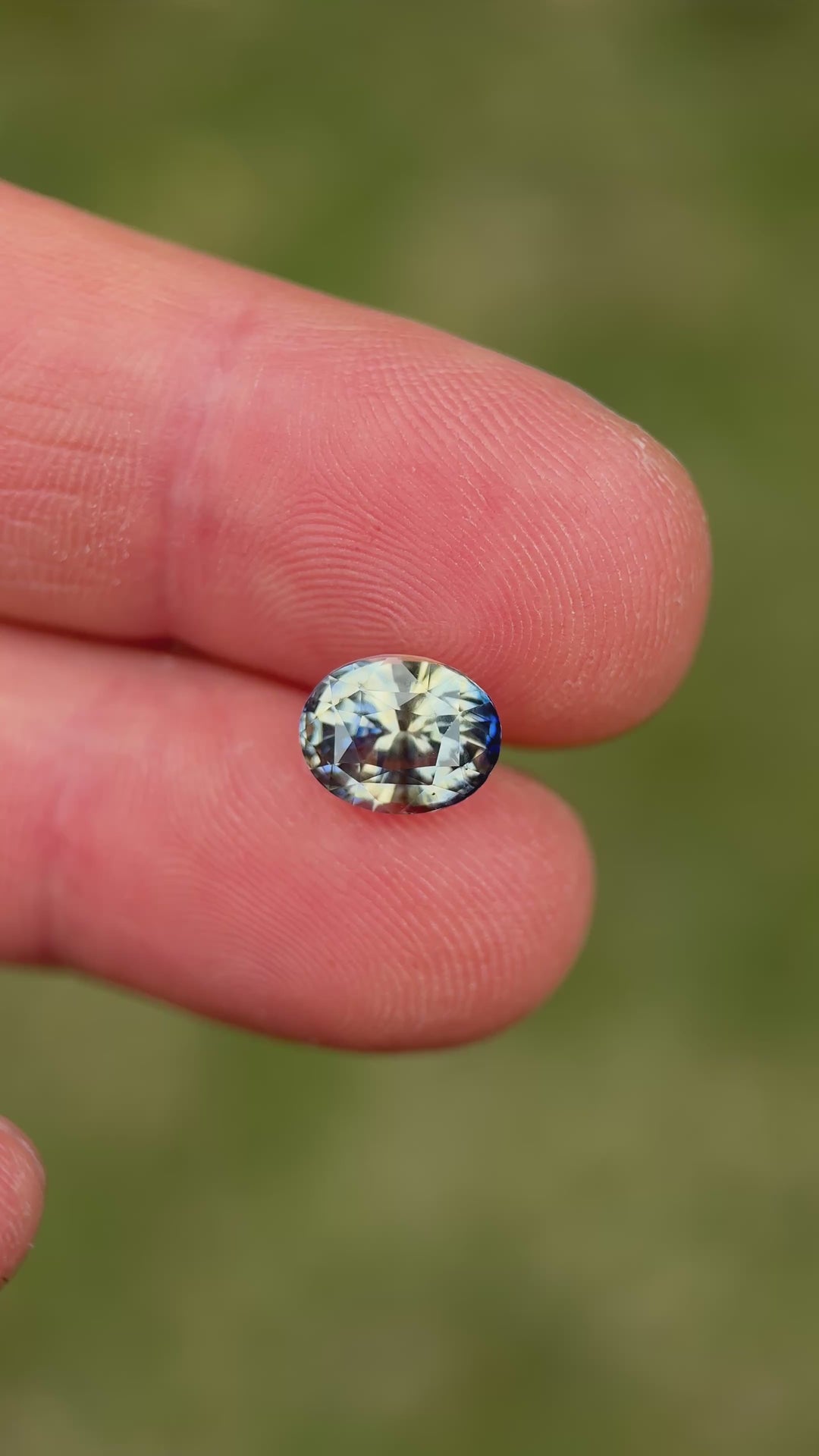 3.57CT Sapphire: Yellow Blue Parti Precision Oval Mix